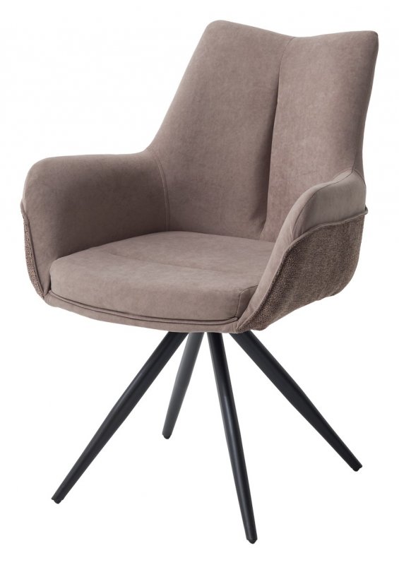 Стул МАРК 360 град., цвет B-05/SIERRA-10 капучино, велюр / черный каркас М-City