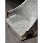 Стул обеденный Бергамо MC884-BG-2, 62х58х91 см, бежевый/глянцевое золото