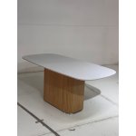 Стол TAMPA 180 цвет БЕЛЫЙ, керамика / Каркас OAK, ®DISAUR