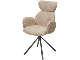 Стул VARDY 360 град.поворот. бежевый букле XD841-06 / Серый, ®DISAUR