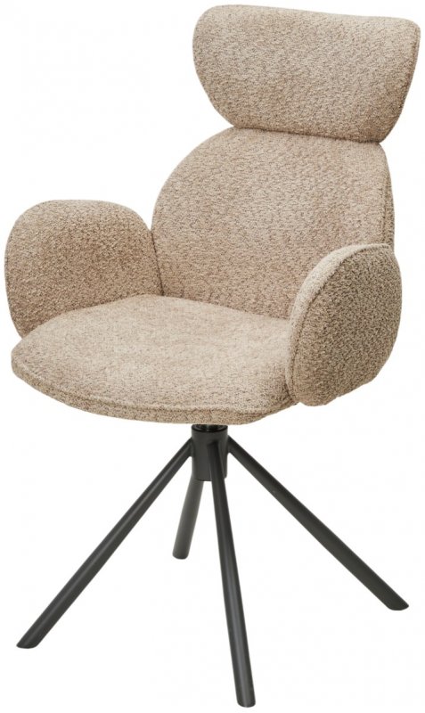 Стул VARDY 360 град.поворот. бежевый букле XD841-06 / Серый, ®DISAUR