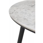 Стол МИЛТОН D89 PANDORA LIGHT  122 BG, керамика / Черный каркас М-City