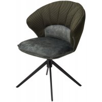 Стул ASTRA 360 град. поворот Зеленый Sonic 77 ткань / 7525-156 велюр / черный каркас, ®DISAUR