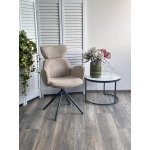 Стул VARDY 360 град.поворот. бежевый букле XD841-06 / Серый, ®DISAUR