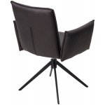 Стул DEAN 360 град.поворот. Темно-серый  экокожа  Maison 99# / Черный, ®DISAUR