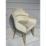 Стул обеденный Берклей D-1202D, бежевый/золото