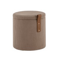 Пуф Руни XS с ящиком вельвет коричневый