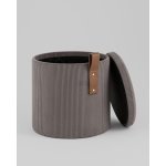 Пуф Руни XS с ящиком вельвет тёмно-серый