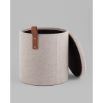 Пуф с ящиком Эркки рогожка S серый