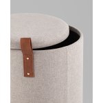 Пуф с ящиком Эркки рогожка S серый