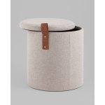 Пуф с ящиком Эркки рогожка S серый