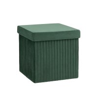 Пуф складной с ящиком Store Square зеленый