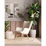 Пуф-столик Люкке с ящиком бежевый