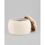 Пуф-столик Люкке с ящиком бежевый