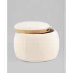 Пуф-столик Люкке с ящиком бежевый