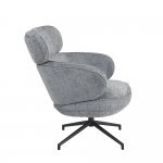 Кресло KING серый, шенилл