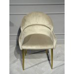 Стул обеденный Берклей D-1202D, бежевый/золото