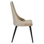 Стул Dave оливковый с жаккардом