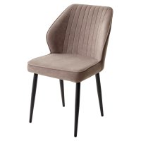Стул VENA, цвет B5 Капучино, велюр/черный каркас М-City
