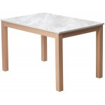 Стол TME-6931 MBH SWEDEN белый мрамор / MILKY WHITE  M-City