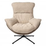 Кресло HUG латте, экокожа, шенилл