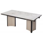 Стол СТРАДИВАРИ 200 GLASTONBURY SAVIA MATT, керамика / Дуб Галиано светлый М-City