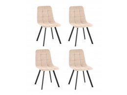 Стул Одди Original Square велюр бежевый (набор 4 шт) Стул Одди Original Square велюр бежевый (набор 4 шт)