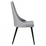 Стул Dave серый с жаккардом