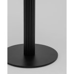 Стол круглый Фризбин D90, столешница МДФ сегни темный, основание металл черный
