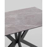 Стол раскладной Marmer 120-180*80*76 керамика антрацит