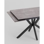 Стол раскладной Marmer 120-180*80*76 керамика антрацит