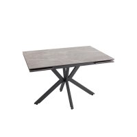 Стол раскладной Marmer 120-180*80*76 керамика антрацит