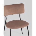 Стул Амелия велюр коричневый