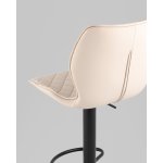 Стул барный Dome экокожа светло-серый