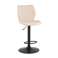 Стул барный Dome экокожа светло-серый