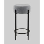 Стул барный Беккет букле светло-серый
