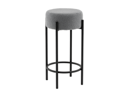 Стул барный Беккет букле светло-серый