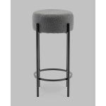 Стул барный Беккет букле темно-серый