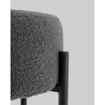 Стул барный Беккет букле темно-серый