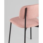 Стул Майло рогожка розовый