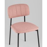 Стул Майло рогожка розовый