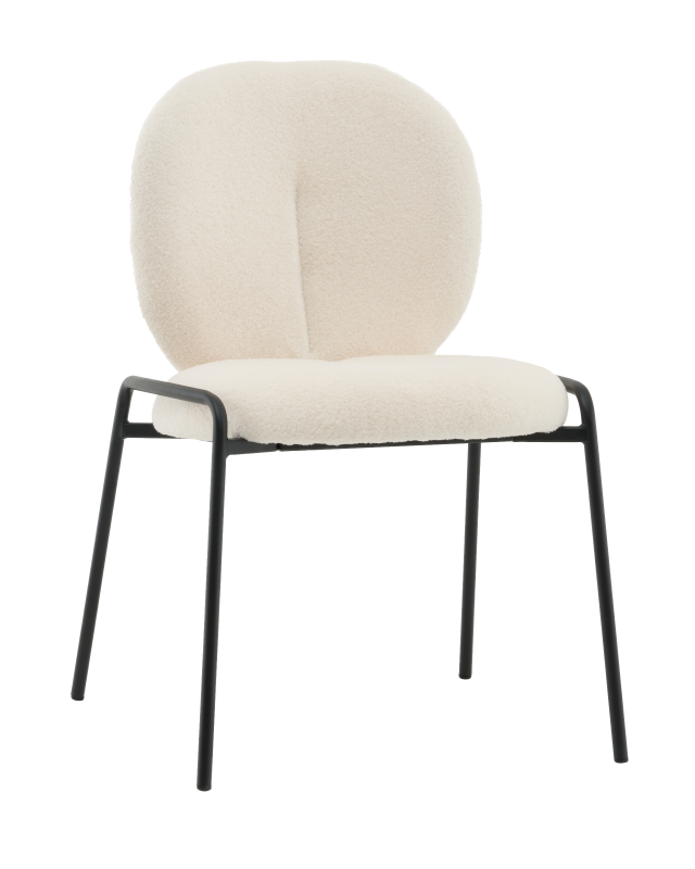 Стул Моллек букле молочный