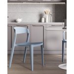 Стул Moris пластик голубой