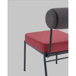 Стул обеденный Ponpoun тёмно-серый бордо