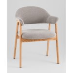 Стул обеденный Tavu с деревянными ножками серый