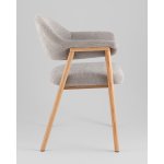 Стул обеденный Tavu с деревянными ножками серый