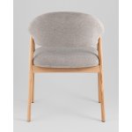 Стул обеденный Tavu с деревянными ножками серый