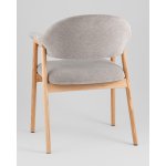 Стул обеденный Tavu с деревянными ножками серый