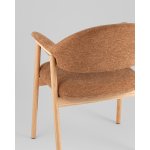 Стул обеденный Tavu с деревянными ножками терракотовый