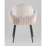 Стул обеденный Wave Stripes букле серый